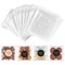 100 PACK Self Adhesive Cookie Bags Cellophane Treat Bags Thank You Candy Bags for Gift Giving with Stickers(White Polka Dot,4x4 INCH)